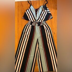 Dry Goods Striped Wide-Leg Two-Piece Outfit